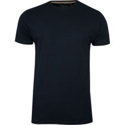 Granatowy Bawełniany T-Shirt Męski Bez Nadruku -Brave Soul- Koszulka, Krótki Rękaw, Basic. Niebieskie bluzki z długim rękawem Brave Soul, l, bez wzorów, z bawełny, bez kołnierzyka, bez ramiączek. Za 45.00 zł.