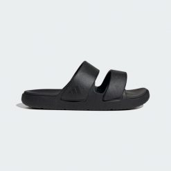 Sandały ZNSORY. Białe sandały Adidas, z materiału, bez zapięcia. Za 220.00 zł.