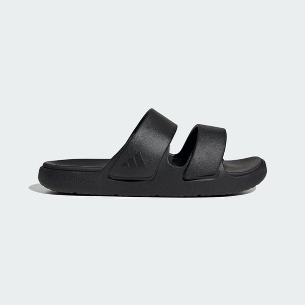 Sandały ZNSORY. Brązowe sandały Adidas, z materiału, bez zapięcia. Za 219.00 zł.
