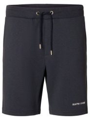 SELECTED HOMME Szorty dresowe w kolorze antracytowym rozmiar: M. Czarne krótkie spodenki sportowe Selected Homme, m, bez wzorów, z dresówki. Za 92.86 zł.