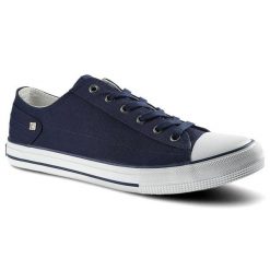 Trampki męskie Big Star, materiałowe i sznurowane , granatowe, DD174270. Niebieskie trampki BIG STAR, m, bez wzorów, bez zapięcia. Za 71.00 zł.