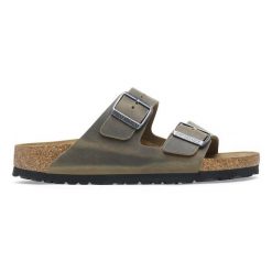 Klapki męskie BIRKENSTOCK ARIZONA LEOI FADED KHAKI. Zielone klapki Birkenstock. Za 419.99 zł.