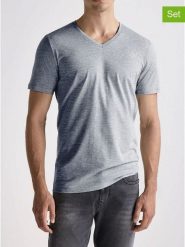 McGregor Koszulki (2 szt.) w kolorze szarym rozmiar: L. Niebieskie bezrękawniki McGregor, l, bez wzorów, bez kołnierzyka, bez ramiączek. Za 88.95 zł.