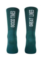 Skarpety rowerowe NORTHWAVE Good Times Sock zielony. Zielone skarpety Northwave, bez wzorów, z tkaniny. Za 69.00 zł.