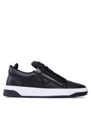 Giuseppe Zanotti Sneakersy RM30035 Czarny. Czarne buty sportowe casual Giuseppe Zanotti, bez wzorów, ze skóry, bez zapięcia. Za 1,499.00 zł.