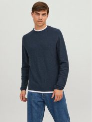 Jack&Jones Sweter 12227443 Granatowy Regular Fit. Niebieskie swetry rozpinane Jack&Jones, m, bez wzorów, z bawełny, bez kołnierzyka, bez ramiączek. Za 129.99 zł.