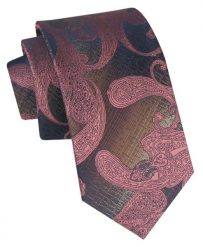 Klasyczny, Męski Krawat Alties - Różowy, Duży Wzór. Czerwone krawaty i muchy Alties, bez wzorów, z tkaniny. Za 49.00 zł.