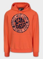 Bluza męska Pitbull z kapturem SAN DIEGO SUN. Czerwone bluzy z kapturem PITBULL, m, bez wzorów, z bawełny, z kapturem. Za 189.99 zł.