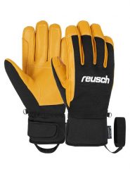 Reusch Rękawiczki funkcyjne "Hauler R-TEX XT" w kolorze żółto-czarnym rozmiar: 8. Czarne rękawiczki Reusch, bez wzorów, ze skóry. Za 270.44 zł.