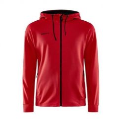 Bluza sportowa męska Craft ADV Unify. Czerwone bluzy z kapturem Craft, m, bez wzorów, z kapturem. Za 419.99 zł.