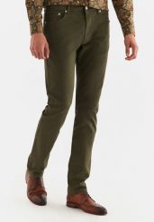 PAKO LORENTE – Spodnie męskie zielone P22SF-WX-022-Z-S. Zielone eleganckie spodnie Pako Lorente, na co dzień, l, z bawełny, casualowe. Za 99.99 zł.