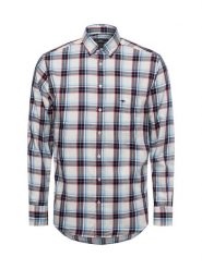 Fynch-Hatton koszula casual Mężczyźni Regular Fit Bawełna wielokolorowy|niebieski, L. Niebieskie koszule Fynch-Hatton, l, bez wzorów, z bawełny, bez kołnierzyka, bez ramiączek. Za 249.95 zł.
