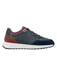 Geox Sneakersy "Molveno" w kolorze granatowym rozmiar: 43. Niebieskie buty sportowe casual Geox, bez wzorów, bez zapięcia. Za 209.33 zł.