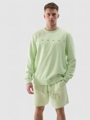 4F Bluza dresowa nierozpinana bez kaptura męska - zielony S. Zielone bluzy 4F, l, bez wzorów, z bawełny, bez kaptura. Za 149.99 zł.