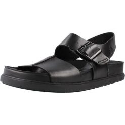 Sandały CLARKS TORFOR STRAP Czarny. Czarne sandały Clarks, ze skóry, bez zapięcia. Za 331.99 zł.