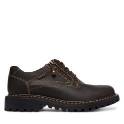 Półbuty Josef Seibel. Brązowe eleganckie półbuty Josef Seibel, bez wzorów, bez obcasa, bez zapięcia. Za 439.99 zł.