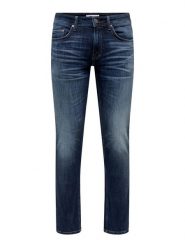 ONLY & SONS Dżinsy "Weft" - Slim fit - w kolorze granatowym rozmiar: W31/L30. Niebieskie jeansy Only & Sons, l. Za 139.66 zł.