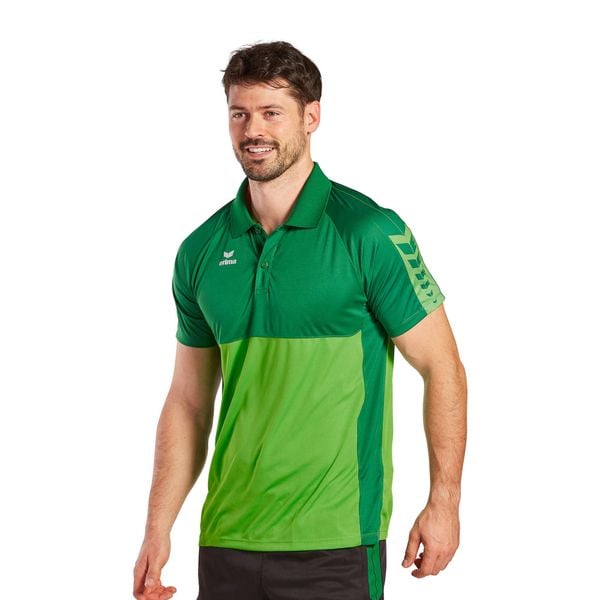 Polo Erima Six Wings. Zielone koszulki polo Erima, m, bez wzorów, bez kołnierzyka, bez ramiączek, do piłki nożnej. Za 185.50 zł.