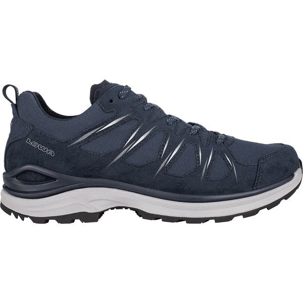 Buty trekkingowe męskie Lowa Innox Evo Ii Gtx. Niebieskie buty turystyczne Lowa, bez wzorów, z materiału, bez zapięcia, trekkingowe. Za 846.90 zł.