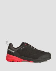 Buty trekkingowe męskie Dolomite Crodarossa Tech GTX. Czarne trekkingi Dolomite, bez wzorów, z gore-texu, bez zapięcia. Za 801.15 zł.