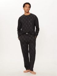 Hugo Piżama 50525282 Czarny Regular Fit. Czarne piżamy Hugo, m, bez wzorów, z bawełny, bez ramiączek. Za 599.99 zł.