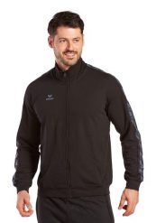 Kurtka dresowa Erima Essential Team. Czarne kurtki Erima, xl, bez wzorów, z dresówki, bez kaptura. Za 313.99 zł.