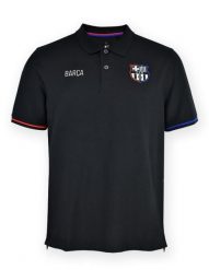 Koszula Barcelona 25/26 z kołnierzykiem w kolorze czarnym. Czarne koszule FC Barcelona, l, bez wzorów, z bawełny, bez kołnierzyka, bez ramiączek. Za 202.08 zł.