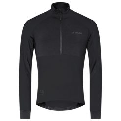 Dżersej z długim rękawem VAUDE Kuro. Czarne bluzki z długim rękawem Vaude, bez wzorów, z dżerseju, bez kołnierzyka, bez ramiączek. Za 365.80 zł.