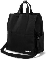 Torba Rowerowa Z Recyklingu City Tote Bag 22 Litry 36 X 32 X 19 Cm - Czarna. Czarne torby na ramię URBAN PROOF, bez wzorów, z bawełny, na ramię, bez dodatków. Za 288.15 zł.