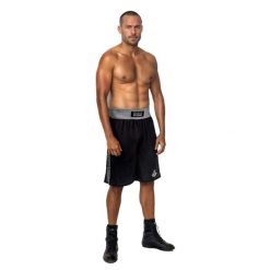 Spodenki bokserskie treningowe Silver DBX Bushido. Czarne krótkie spodenki sportowe DBX BUSHIDO, bez wzorów. Za 159.99 zł.