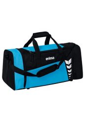 Torba sportowa Erima Six Wings. Czarne torby na ramię Erima, bez wzorów, z poliesteru, na ramię, z nadrukiem, bez dodatków. Za 119.99 zł.