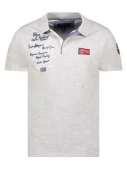 Geographical Norway Koszulka polo "Kancre" w kolorze szarym rozmiar: XXL. Szare koszulki polo Geographical Norway, xxl, bez wzorów, z bawełny, bez kołnierzyka, bez ramiączek. Za 88.02 zł.