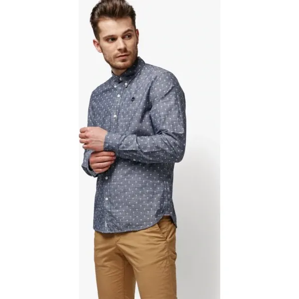Timberland Koszula Ls Mumford River Chambray Eclectic Microp , biały, rozmiar XL. Białe koszule Timberland, m, z aplikacjami, z bawełny, bez kołnierzyka, bez ramiączek. W wyprzedaży za 299.99 zł.