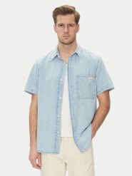 Calvin Klein Jeans Koszula jeansowa J30J327180 Niebieski Regular Fit. Niebieskie koszule Calvin Klein Jeans, m, bez wzorów, z bawełny, bez kołnierzyka, bez ramiączek. Za 259.99 zł.