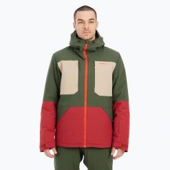 Kurtka snowboardowa męska Protest Prtenstone. Zielone kurtki Protest, na zimę, l, bez wzorów, z materiału, bez kaptura. Za 799.99 zł.