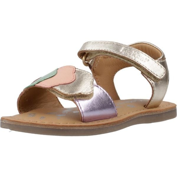 Sandały KICKERS DYASTAR Złoty. Żółte sandały Kickers, ze skóry, bez zapięcia. Za 195.99 zł.