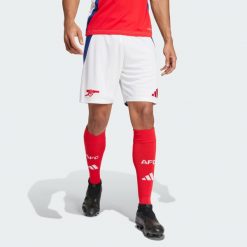 Szorty Arsenal 24/25 Home. Białe szorty Adidas, l, bez wzorów, z materiału, sportowe. Za 199.00 zł.