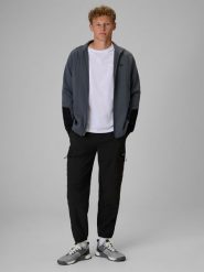 4F Spodnie casual cargo męskie - czarne XL. Czarne spodnie materiałowe 4F, na co dzień, m, bez wzorów, z tkaniny, casualowe. Za 189.99 zł.