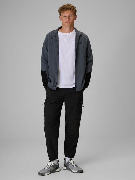 4F Spodnie casual cargo męskie - czarne XL. Czarne spodnie materiałowe 4F, na co dzień, m, bez wzorów, z tkaniny, casualowe. Za 189.99 zł.