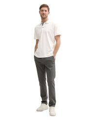 Tom Tailor Koszulka polo w kolorze kremowym rozmiar: M. Brązowe koszulki polo Tom Tailor, m, bez wzorów, bez kołnierzyka, bez ramiączek. Za 56.79 zł.