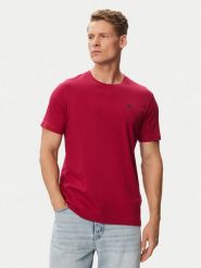 Beverly Hills Polo Club T-Shirt P-SS26M-TS41740 Bordowy Regular Fit. Czerwone koszulki polo Beverly Hills Polo Club, m, bez wzorów, z bawełny, bez kołnierzyka, bez ramiączek. Za 149.99 zł.