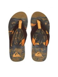 Quiksilver Japonki Molokai Layback AQYL101339 Zielony. Zielone japonki Quiksilver, bez wzorów, z materiału. Za 99.99 zł.