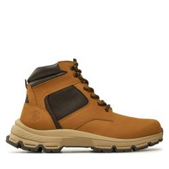 Trzewiki Lumberjack. Żółte botki sznurowane Lumberjack, bez wzorów, bez obcasa, bez zapięcia. Za 469.99 zł.