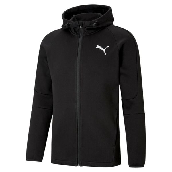 Bluza z kapturem Puma Evostripe Core Fz, Mężczyźni. Czarne bluzy z kapturem Puma, m, bez wzorów, z bawełny, z kapturem. Za 369.95 zł.
