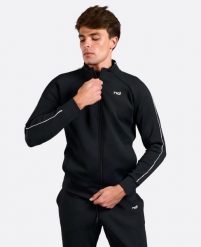 Kurtka męska Padel/Tenis Club. Czarne kurtki NORDICDOTS, l, bez wzorów, z materiału, bez kaptura. Za 404.00 zł.