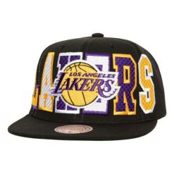 Czapka z daszkiem do koszykówki Mitchell & Ness Los Angeles Lakers czarna. Czarne czapki z daszkiem Mitchell & Ness, bez wzorów. Za 159.00 zł.