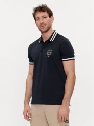 Aeronautica Militare Polo 241PO1758P191 Granatowy Regular Fit. Niebieskie koszulki polo Aeronautica Militare, m, bez wzorów, z bawełny, bez kołnierzyka, bez ramiączek. Za 349.99 zł.