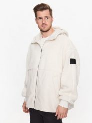 Calvin Klein Jeans Kurtka przejściowa J30J323705 Écru Regular Fit. Kurtki Calvin Klein Jeans, m, bez wzorów, z jeansu, bez kaptura. Za 649.99 zł.