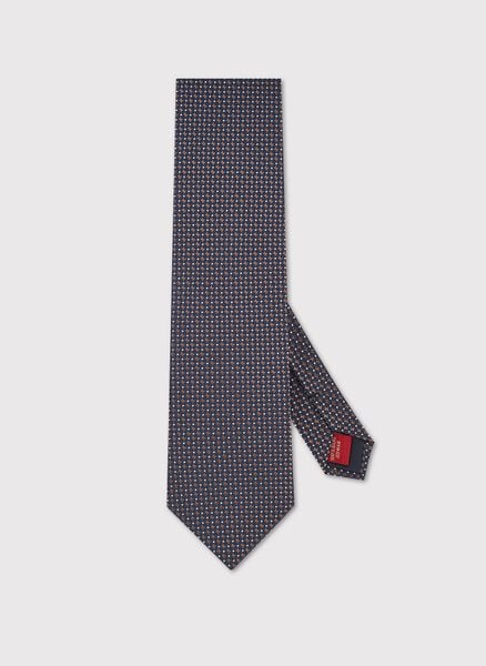 PAKO LORENTE - Jedwabny krawat w mikrowzór. Krawaty i muchy Pako Lorente, bez wzorów, z jedwabiu. Za 149.99 zł.