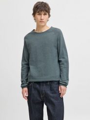 Jack & Jones Sweter w kolorze morskim rozmiar: XL. Niebieskie swetry nierozpinane Jack & Jones, xl, bez wzorów, z bawełny, bez kołnierzyka, bez ramiączek. Za 144.92 zł.